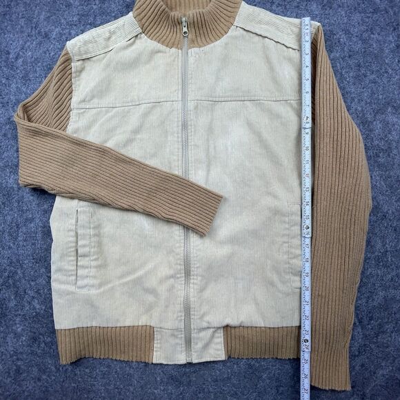 Vintage Angelo Litrico Sweater Mens Extra Large Corduroy Knit Jacket Grandpa - Picture 4 of 5